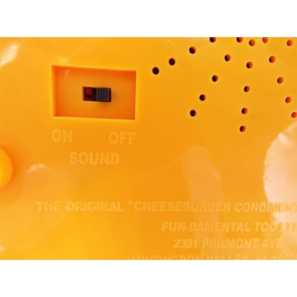 Vintage 1999 The Original Talking Cheeseburger Condiment Holder Tested Works - Picture 11 of 16